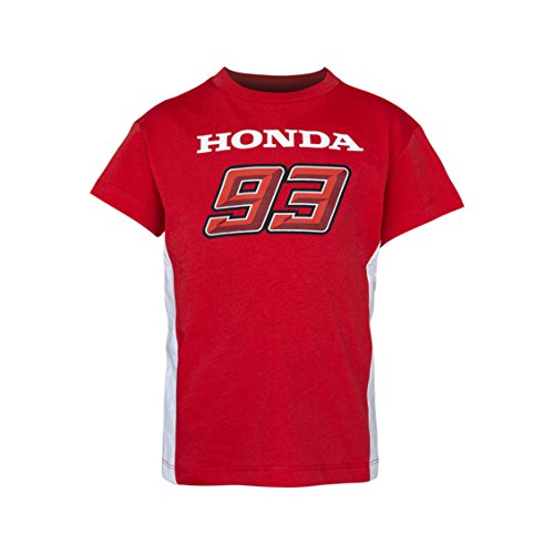 2018 Honda Team Marc Marquez 93 MotoGP - Camiseta para niños de 2 a 11 años, rojo, Kids (6-7 Years) 75cm/30 Inch Chest