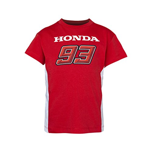 2018 Honda Team Marc Marquez 93 MotoGP - Camiseta para niños de 2 a 11 años, rojo, Kids (6-7 Years) 75cm/30 Inch Chest 2018 Honda Team Marc Marquez 93 MotoGP - Camiseta para niños de 2 a 11 años, rojo, Kids (6-7 Years) 75cm/30 Inch Chest