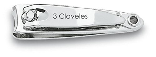 3 Claveles 12414 Cortauñas con Lima, Cromado de 5 cm