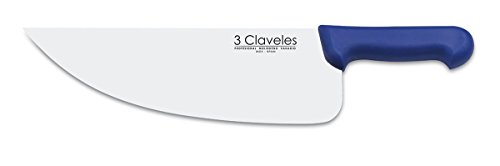 3 Claveles Hachuela Pescadero de 32 cm, Acero Inoxidable, Azul, 42x9x2.5 cm