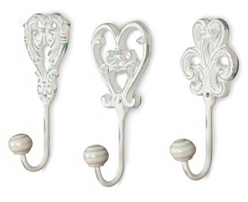 3 piezas. Juego 3 ganchos gancho de pared blanco gris perchero de pared ganchos gancho perchero Hierro Shabby Chic Estilo Vintage Antiguo Ornamente barroco, blanco gris, Set de 3 3 piezas. Juego 3 ganchos gancho de pared blanco gris perchero de pared ganchos gancho perchero Hierro Shabby Chic Estilo Vintage Antiguo Ornamente barroco, blanco gris, Set de 3