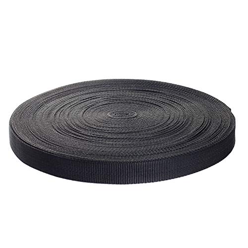 50 metros x 25mm Correa de correas de polipropileno - 1,4mm espesor - multiusos PP Cinta para bricolaje Craft Mochila Flejes Delantal Bolsas, negro TKB5070 black 50 metros x 25mm Correa de correas de polipropileno - 1,4mm espesor - multiusos PP Cinta para bricolaje Craft Mochila Flejes Delantal Bolsas, negro TKB5070 black