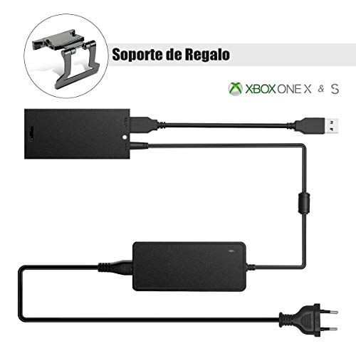 6amLifestyle Adaptador Kinect Xbox One S X, Kinect Adaptador para Xbox One S X y Windows PC, Microsoft Xbox Kinect Adapter con Soporte para Kinect TV (Enchufe de la UE)