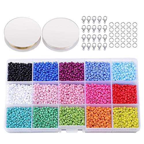 Abalorios para Hacer Collares, Abalorios para Hacer Pulseras, Vidrio de 3mm Perlas de Potro Hechas a Mano para Hacer Joyas Collares Pulseras Pendiente Bisutería Regalo DIY 7000-7500 Piezas Abalorios para Hacer Collares, Abalorios para Hacer Pulseras, Vidrio de 3mm Perlas de Potro Hechas a Mano para Hacer Joyas Collares Pulseras Pendiente Bisutería Regalo DIY 7000-7500 Piezas