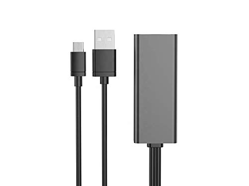 Adaptador Ethernet de 100 Mpbs compatible con Google Chromecast de segunda generación Adaptador Ethernet de 100 Mpbs compatible con Google Chromecast de segunda generación