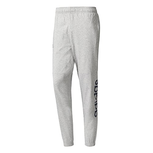 adidas ESS Lin T Pn Sj Pantalón de Chándal, Hombre, Gris (Gris/Maruni), L adidas ESS Lin T Pn Sj Pantalón de Chándal, Hombre, Gris (Gris/Maruni), L