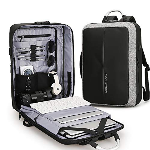 AI-ML Mochilas, Bolso de Mano, Gran Capacidad, Resistente al Agua, Cerradura de combinación, Multibolsillos, Adecuada para Laptop de 15.6 '',Gris AI-ML Mochilas, Bolso de Mano, Gran Capacidad, Resistente al Agua, Cerradura de combinación, Multibolsillos, Adecuada para Laptop de 15.6 '',Gris