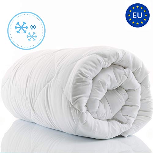 Amazinggirl edredón de Invierno - Manta para Todas Las Estaciones Manta de Verano cálida para Las Personas alérgicas edredon Blanco hipoalergénico Hecho de Microfibra Colcha Amazinggirl edredón de Invierno - Manta para Todas Las Estaciones Manta de Verano cálida para Las Personas alérgicas edredon Blanco hipoalergénico Hecho de Microfibra Colcha
