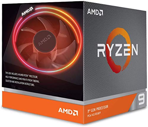 AMD 3900X Ryzen 9 - Procesador con ventilador Wraith Prism AMD 3900X Ryzen 9 - Procesador con ventilador Wraith Prism