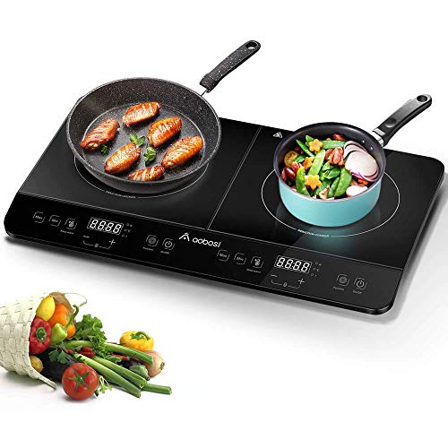 Aobosi Placa de inducción, Doble Placa de inducción, Cocina eléctrica portátil, Sensor táctil y Placa de Cristal, función de Temporizador de 4 Horas, 3500 W … Aobosi Placa de inducción, Doble Placa de inducción, Cocina eléctrica portátil, Sensor táctil y Placa de Cristal, función de Temporizador de 4 Horas, 3500 W …