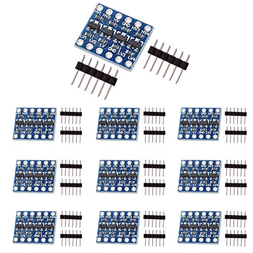 ARCELI 10pcs 4 Canales IIC I2C Logic Level Converter Módulo bidireccional 3.3V a 5V Shifter para Arduino ARCELI 10pcs 4 Canales IIC I2C Logic Level Converter Módulo bidireccional 3.3V a 5V Shifter para Arduino