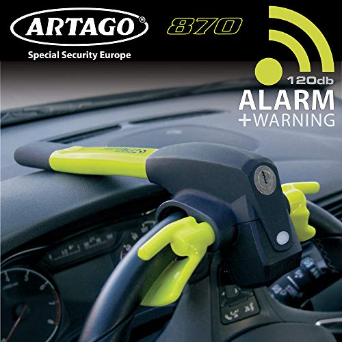Artago 870 antirrobo Coche Volante 2en1 con Alarma Inteligente 120 db Alta Gama, Multicolor, Única
