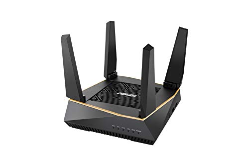 ASUS RT-AX92U - Router Gaming Wi-Fi 6 AX6100 Tri-Banda Gigabit (OFDMA, MU-MIMO, Triple VLAN, Modo Punto de Acceso, AiProtection Pro con Trend Micro, Adaptive QoS, soporta Ai Mesh WiFi)