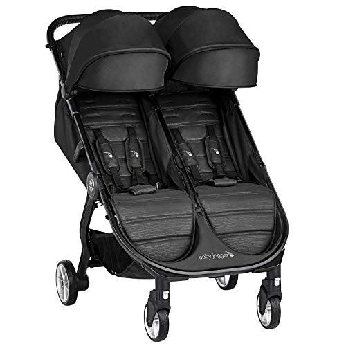 Baby Jogger City Tour 2 Doble Jet - Cochecito gemelar desde nacimiento. Color negro