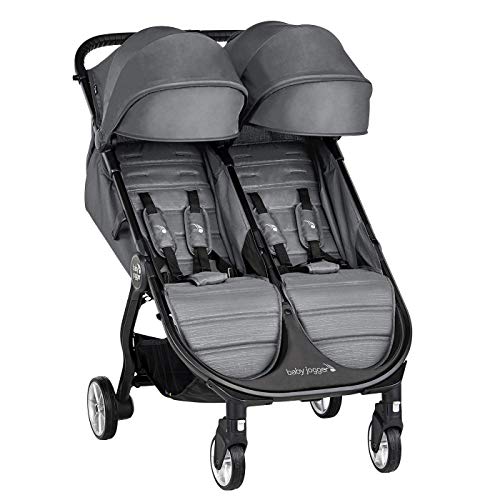 Baby Jogger City Tour 2 Doble Slate - Cochecito gemelar desde nacimiento. Color gris