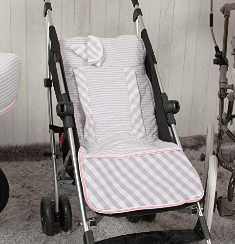 Babyline Summer - Colchoneta ligera para silla de paseo, color rosa