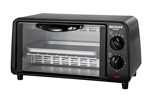 Bastilipo Black Mini Horno Tostador Turin, Acero Inoxidable, Negro