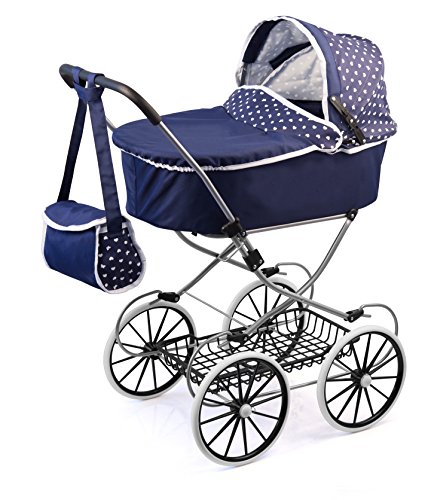 Bayer Design- Cochecito de muñeca, Classic Deluxe, Color Azul, 89 x 70 x 42 cm (12151AA) Bayer Design- Cochecito de muñeca, Classic Deluxe, Color Azul, 89 x 70 x 42 cm (12151AA)