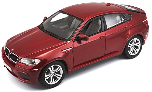 Bburago 18-12081 - Coche BMW X6 M, escala 1:18 (color surtido:rojo/negro)