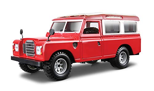 Bburago - Land Rover Series II, color rojo (18-22063) , color/modelo surtido Bburago - Land Rover Series II, color rojo (18-22063) , color/modelo surtido