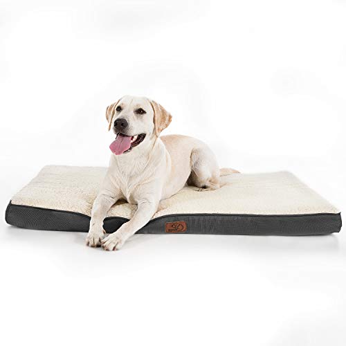 Bedsure Cama Perro Grande Ortopédica - Colchón Perro Lavable Invierno L(91x68x7.6 cm) Desenfundable - con Espuma De Caja De Huevos Bedsure Cama Perro Grande Ortopédica - Colchón Perro Lavable Invierno L(91x68x7.6 cm) Desenfundable - con Espuma De Caja De Huevos