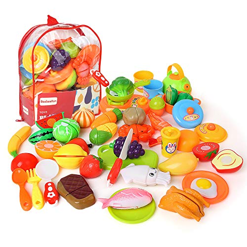 BeebeeRun Corte de Frutas y Alimentos Falsos,Alimentos Juguetes Niños 3 Años,Accesorios de Cocina BeebeeRun Corte de Frutas y Alimentos Falsos,Alimentos Juguetes Niños 3 Años,Accesorios de Cocina