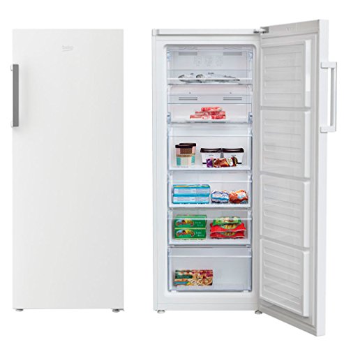 Beko RFNE270K21W Independiente Vertical 214L A+ Blanco - Congelador (Vertical, 214 L, 16 kg/24h, SN-T, A+, Blanco)