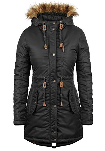 BlendShe EDA Parka Abrigo Chaqueta De Invierno con Capucha Efecto Pelo para Mujer con Capucha, tamaño:M, Color:Black (70155) BlendShe EDA Parka Abrigo Chaqueta De Invierno con Capucha Efecto Pelo para Mujer con Capucha, tamaño:M, Color:Black (70155)