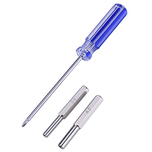 Blulu 3.8mm 4.5mm Seguridad Poco Destornillador Herramienta para NES SNES N64 Cartuchos Systems, con 2.5 Trigrama Destornillador Blulu 3.8mm 4.5mm Seguridad Poco Destornillador Herramienta para NES SNES N64 Cartuchos Systems, con 2.5 Trigrama Destornillador
