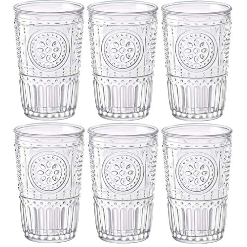 Bormioli Rocco Romantic Juego de 6 Vasos 30,5 cl, Cristal Transparente, 8 x 8 x 12,5 cm Bormioli Rocco Romantic Juego de 6 Vasos 30,5 cl, Cristal Transparente, 8 x 8 x 12,5 cm