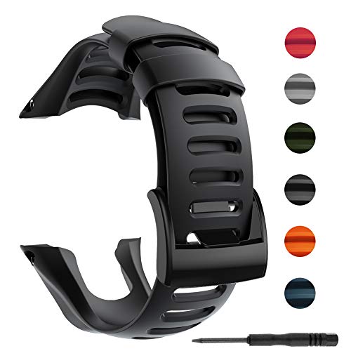 Bosixty Pulsera Correa de Reloj Ajustable Pulsera de Repuesto Accesorios de Banda de Reloj para SUUNTO Ambit 1 2 2R 2S 3 Sport Run Peak GPS Smartwatch Correa de Silicona Bosixty Pulsera Correa de Reloj Ajustable Pulsera de Repuesto Accesorios de Banda de Reloj para SUUNTO Ambit 1 2 2R 2S 3 Sport Run Peak GPS Smartwatch Correa de Silicona
