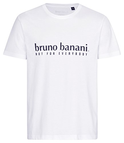 bruno Banani – Camiseta de cuello redondo o cuello en V para hombre, color azul marino, negro o blanco Cuello redondo de color blanco. XXL bruno Banani – Camiseta de cuello redondo o cuello en V para hombre, color azul marino, negro o blanco Cuello redondo de color blanco. XXL