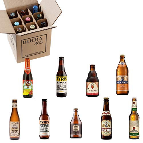 Caja degustación 9 cervezas diferentes.La caja perfecta para catar 9 estilos de cerveza diferentes.