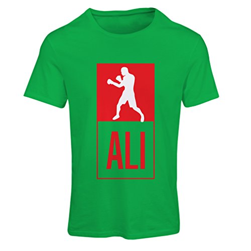 Camiseta Mujer Boxeo - en el Estilo de Lucha para Entrenamiento, Deportes, Ejercicio, Funcionamiento, Ropa de Fitness (XX-Large Verde Multicolor)