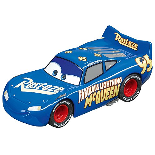 Carrera GO!!!- Disney·Pixar Cars Rayo Mcqueen Coche, Color Azul, Rojo (20064104)