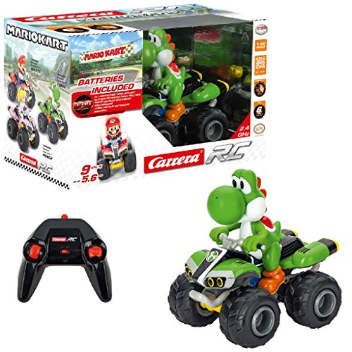 Carrera RC - Nintendo Mario Kart 8 Yoshi, Coche con radiocontrol, 2.4 GHz, Escala 1:20 (370200997)