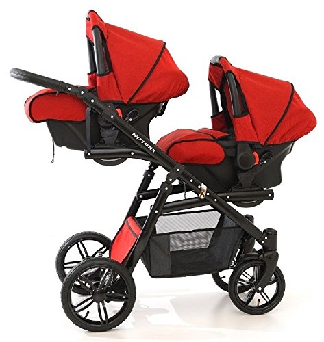 Carro gemelar 3 piezas. Completo: capazos, sillas, sillas de coche, accesorios. Desde nacimiento hasta los 3 años. BBtwin 3en1 Carro gemelar 3 piezas. Completo: capazos, sillas, sillas de coche, accesorios. Desde nacimiento hasta los 3 años. BBtwin 3en1