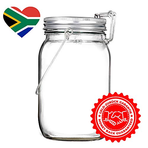 CasaBasics Sun Jar | Lámpara Solar recargable en Tarro de Cristal con 4 Bombillas a batería LED y Gancho | Originales para decoración de Exterior y Interior CasaBasics Sun Jar | Lámpara Solar recargable en Tarro de Cristal con 4 Bombillas a batería LED y Gancho | Originales para decoración de Exterior y Interior