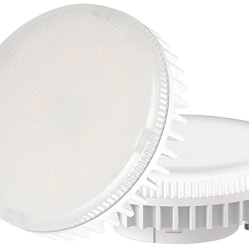 CENTURY LED Lamp GX53 Round 5 W 400 lm 3000 K 5W GX53 A+ - Lámpara LED (Color blanco, A+, 7,4 cm)