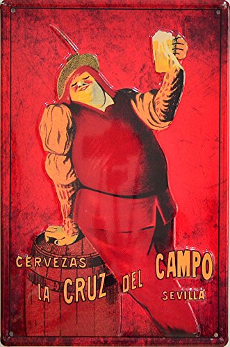 Chapa Vintage Cerveza Cruzcampo