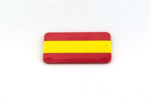 Chapas con la bandera española con imán en la parte trasera | Chapa imantada de nevera | Regalo original. | Bandera de España. Pack de 2 unidades.