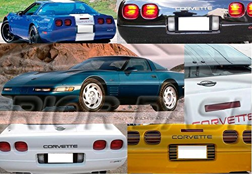 Chevrolet Chevy Corvette C4 C4 C4 Cromo Exterior Pegatina de Inserciones Cartas Emblema de la Insignia del Recorte 1990 1991 1992 1993