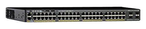 Cisco Catalyst 2960-X - Switch de Red (L2/L3, Gestionado, Gigabit Ethernet (10/100/1000), RJ-45, 216 Gbit/s, 107,1 Mpps) Negro (Reacondicionado)