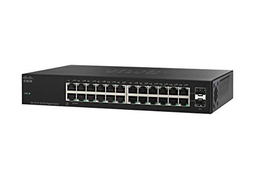 Cisco Switch SG112-24 Compact de 24 Puertos Gig, 2 Puertos Mini-GBIC (SG112-24-EU)