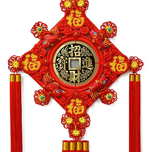 CKT Nudo Chino Monedas de Cobre Fino Feng Shui Gran Apertura Monedas de Cobre Casa de Pueblo Porche Suerte Colgante Decoración de inauguración Decoración CKT Nudo Chino Monedas de Cobre Fino Feng Shui Gran Apertura Monedas de Cobre Casa de Pueblo Porche Suerte Colgante Decoración de inauguración Decoración