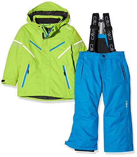 CMP 39w1844 - Conjunto de Chaqueta y pantalón de esquí para niño, Niños, Color Verde Lima, tamaño 152