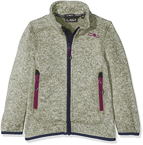 CMP lana  niña Chaqueta, niña, Strick Fleece Jacke , verde aceituna/blanco, 164 CMP lana  niña Chaqueta, niña, Strick Fleece Jacke , verde aceituna/blanco, 164