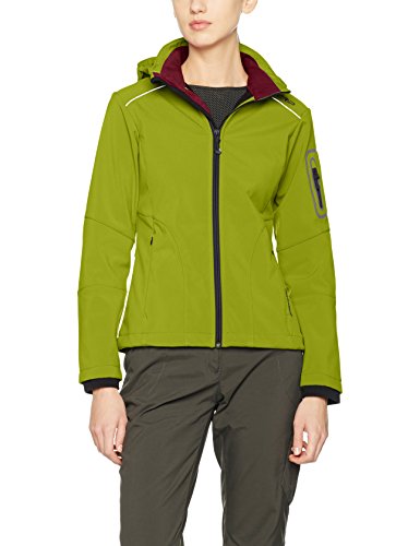 CMP - Softshell Jacket Zip Hood, color olive , talla XXL