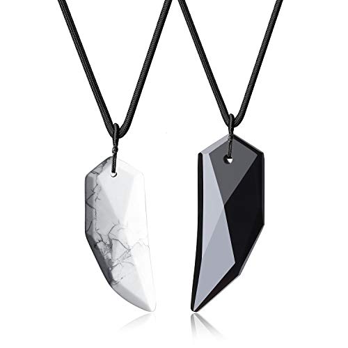 COAI Colgantes Punta de Flecha para la Pareja de Alita y Obsidiana COAI Colgantes Punta de Flecha para la Pareja de Alita y Obsidiana