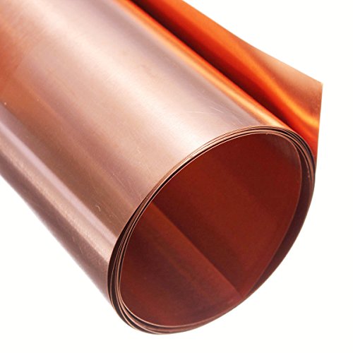Cobre Soportes de cobre, lámina de cobre en zuschnitt 1000 mm x 100 mm x 0.2 mm